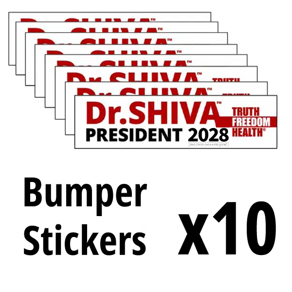 Dr.SHIVA 2028™ Bumper Stickers - 10 Pack