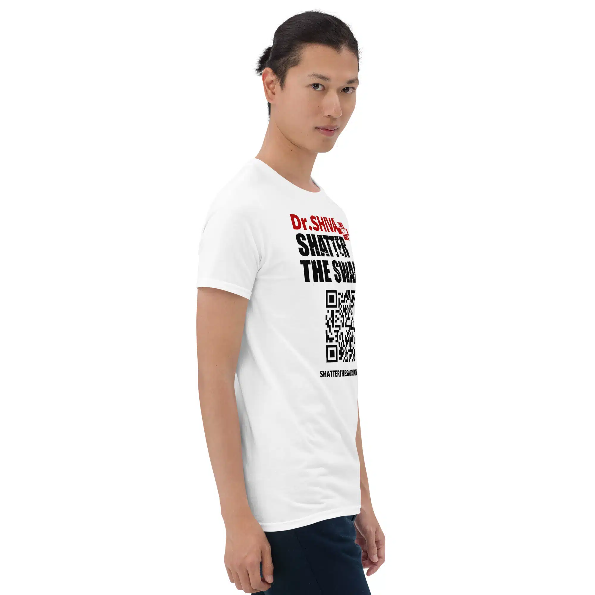 SHATTER THE SWARM™ Short-Sleeve Unisex T-Shirt - WHITE - Image 10